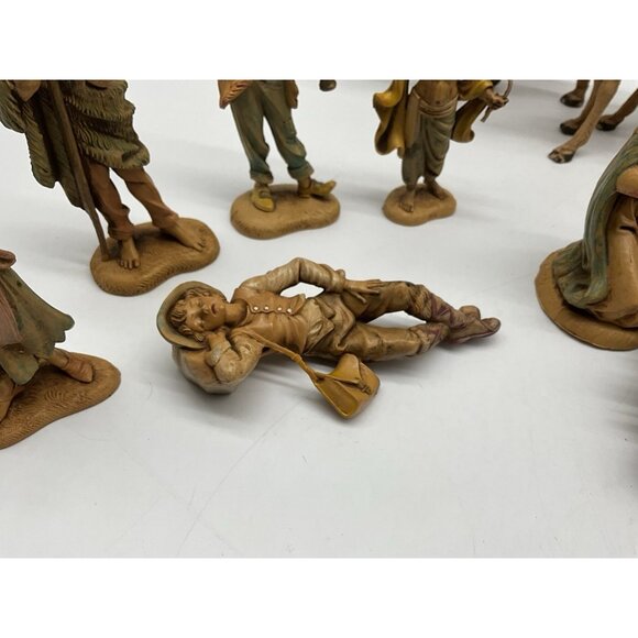1983 Fontanini Depose Italy Nativity Figurines W/Spider Mark 5" Set of 17 VTG - Picture 10 of 16